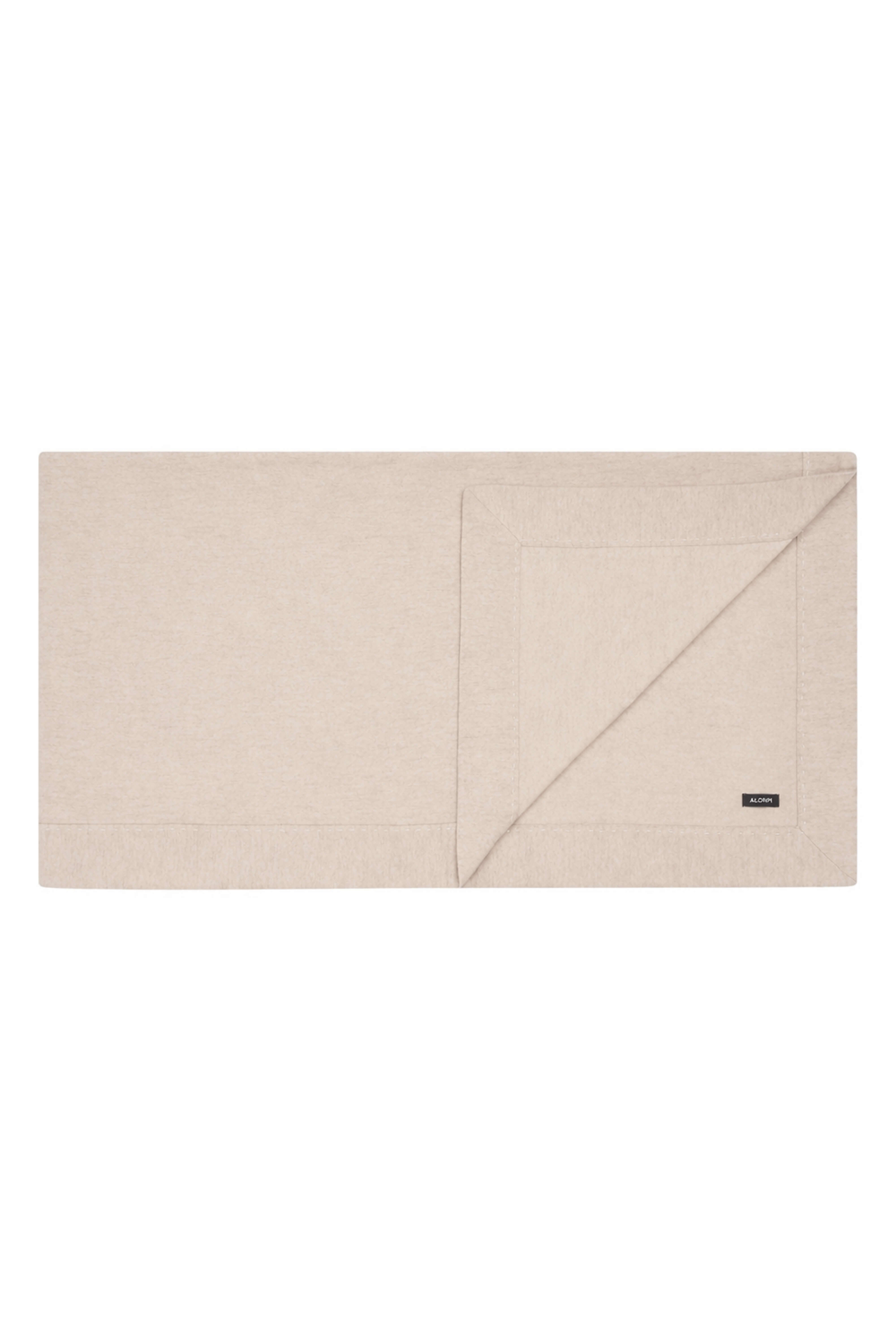 Chicago: cashmere blanket with stitched edge - Beige