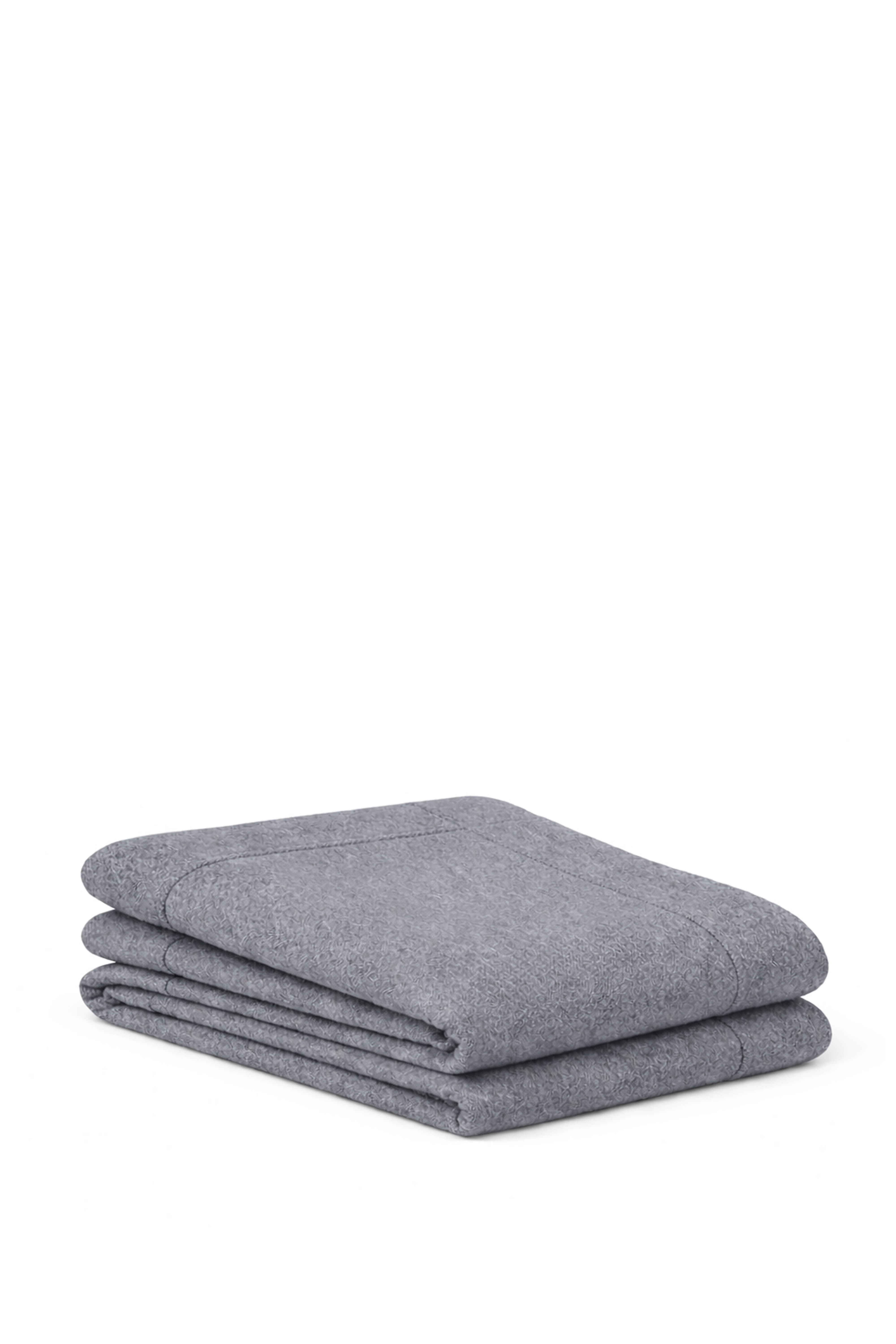 Chicago: cashmere blanket with stitched edge - Grey
