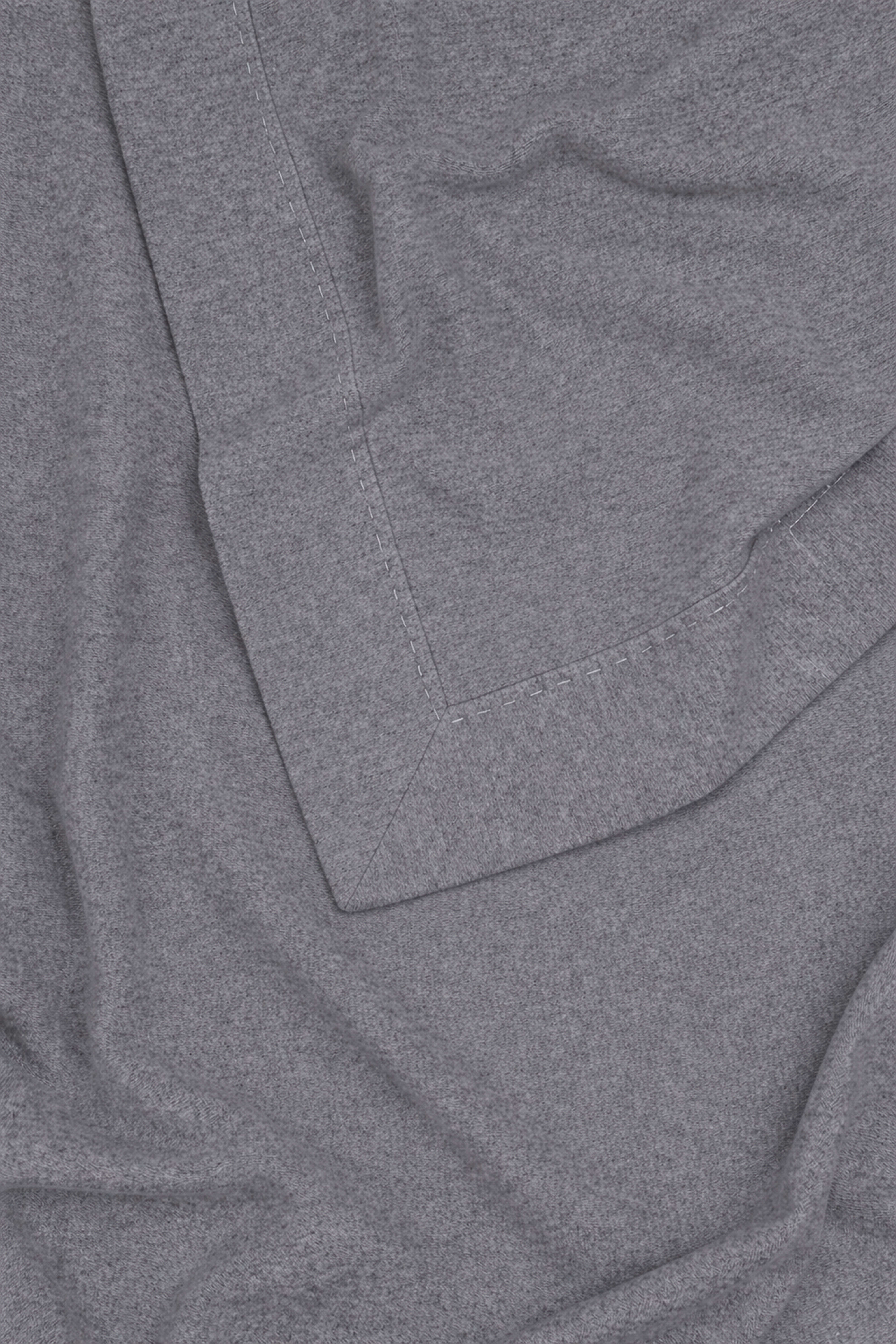 Chicago: cashmere blanket with stitched edge - Grey