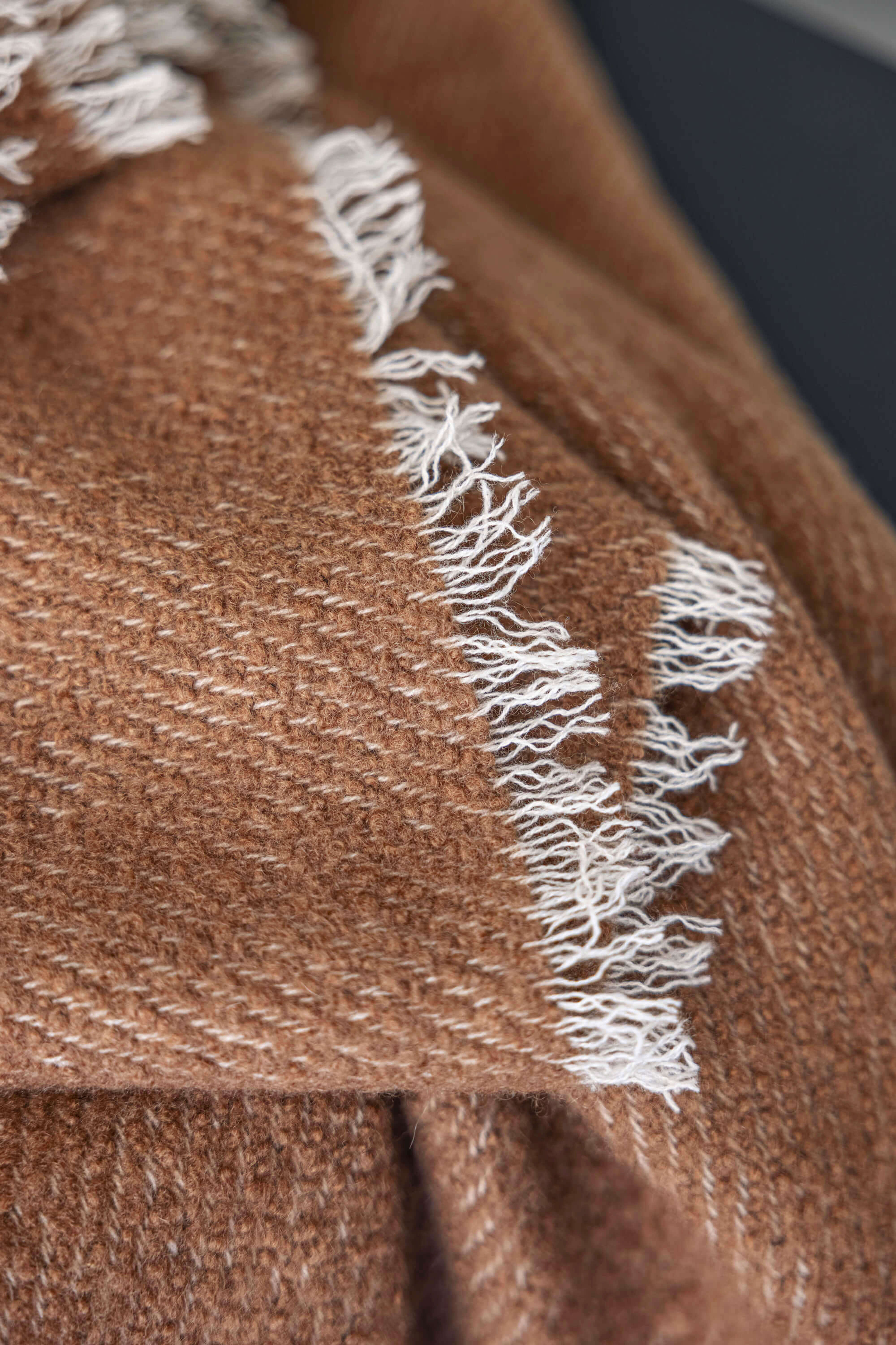 Region: cashmere & silk textured throw - Vicuna