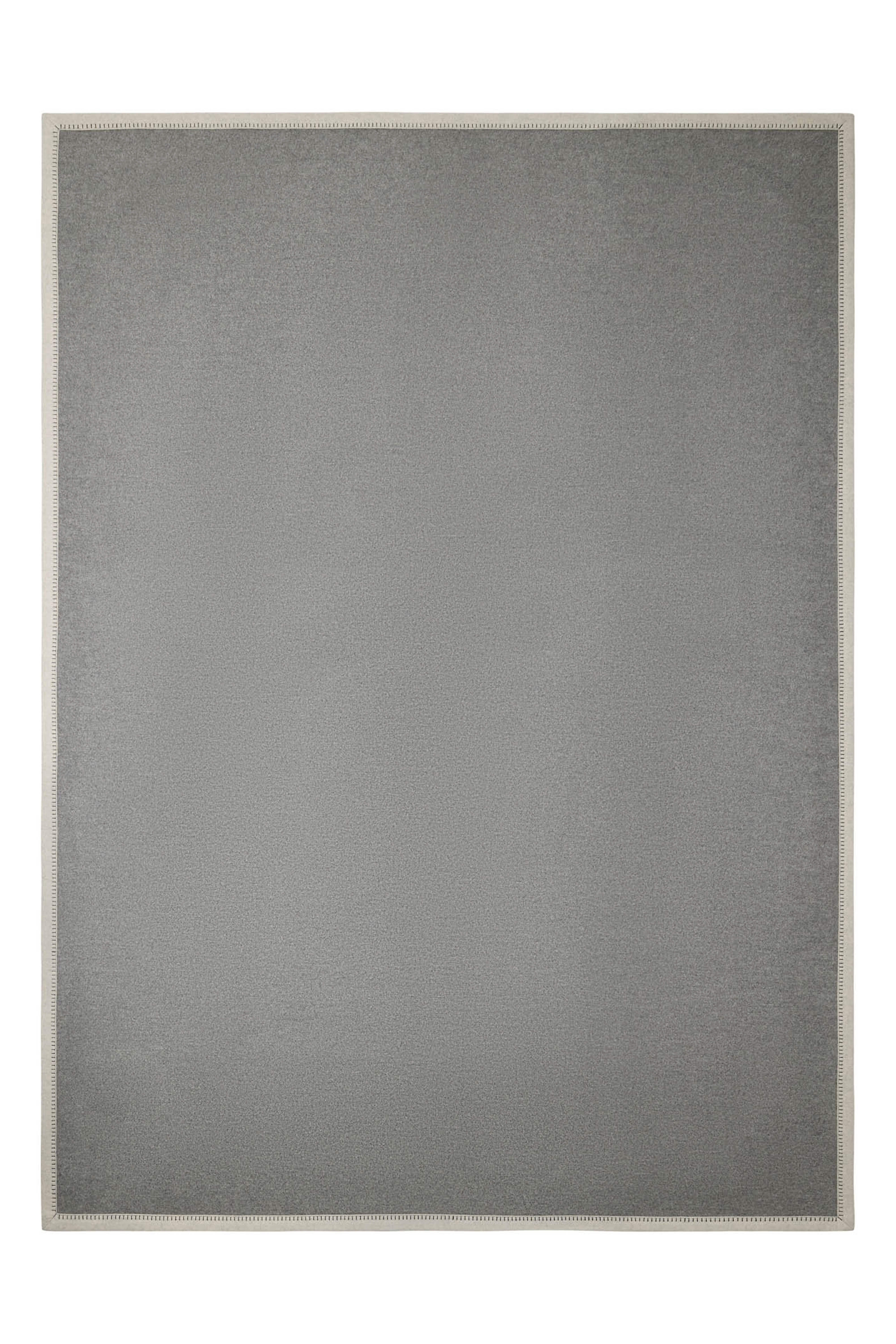 Armes: cashmere double sided throw - Grey / White