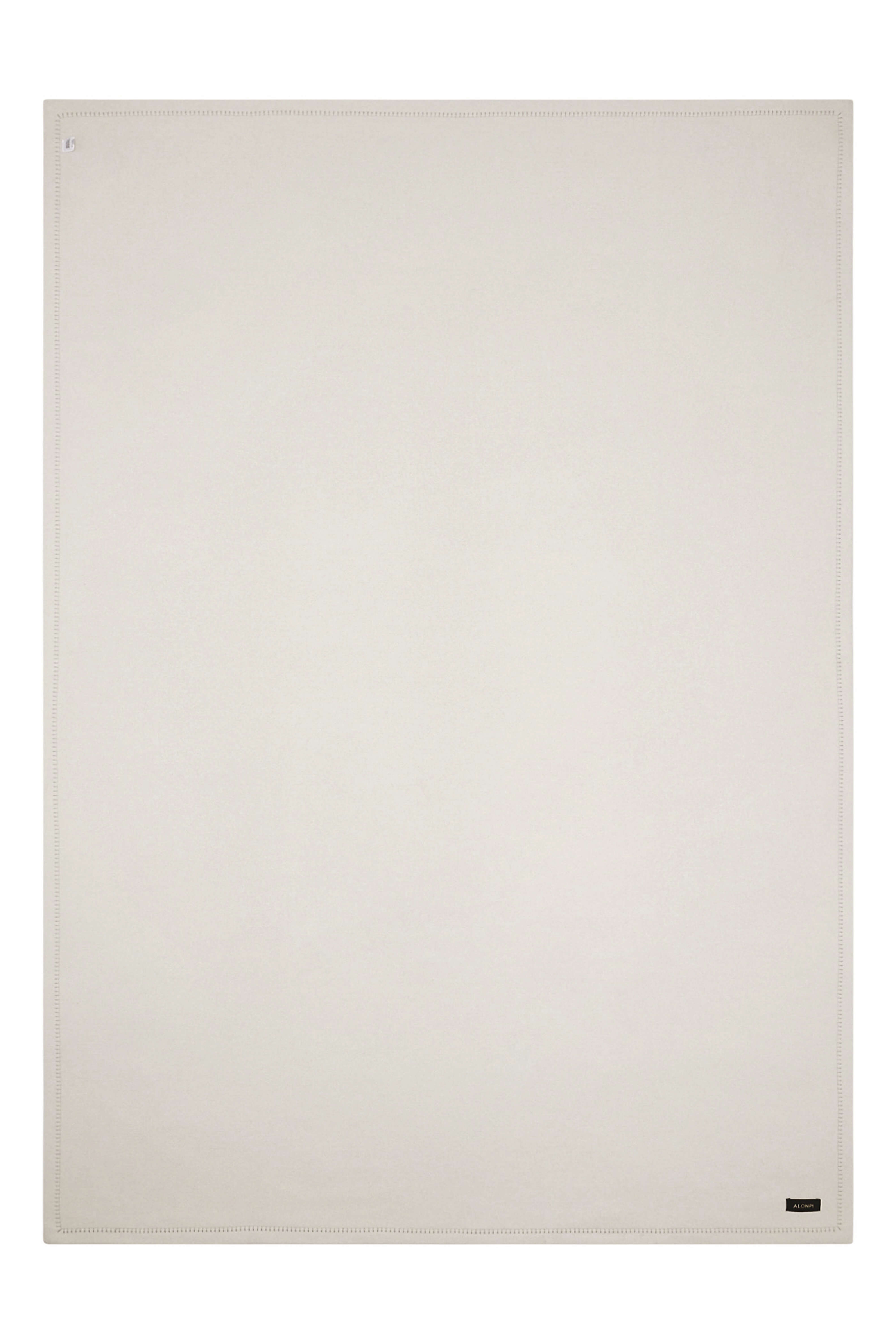Armes: cashmere double sided throw - Grey / White