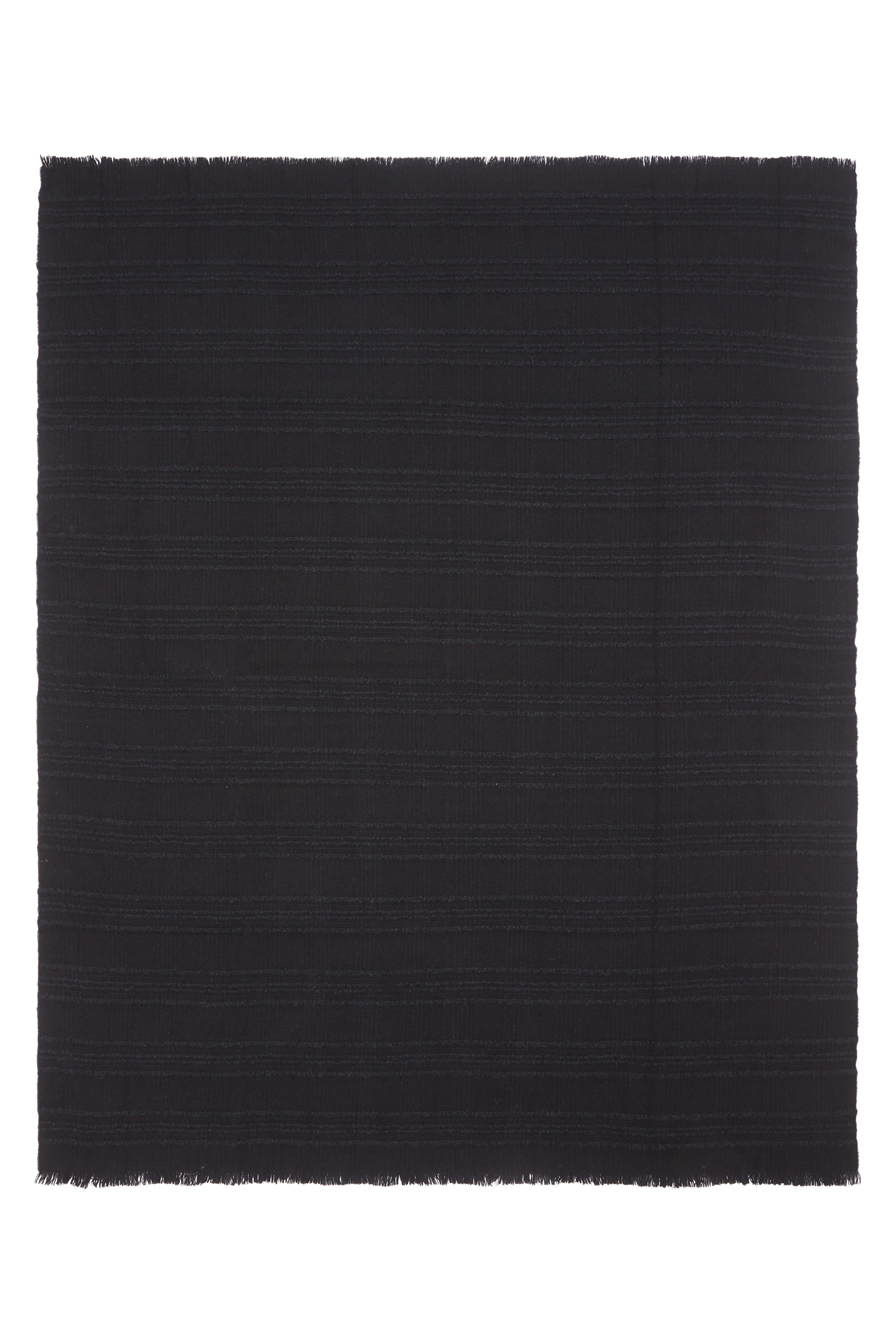 Carole: cashmere throw - Black