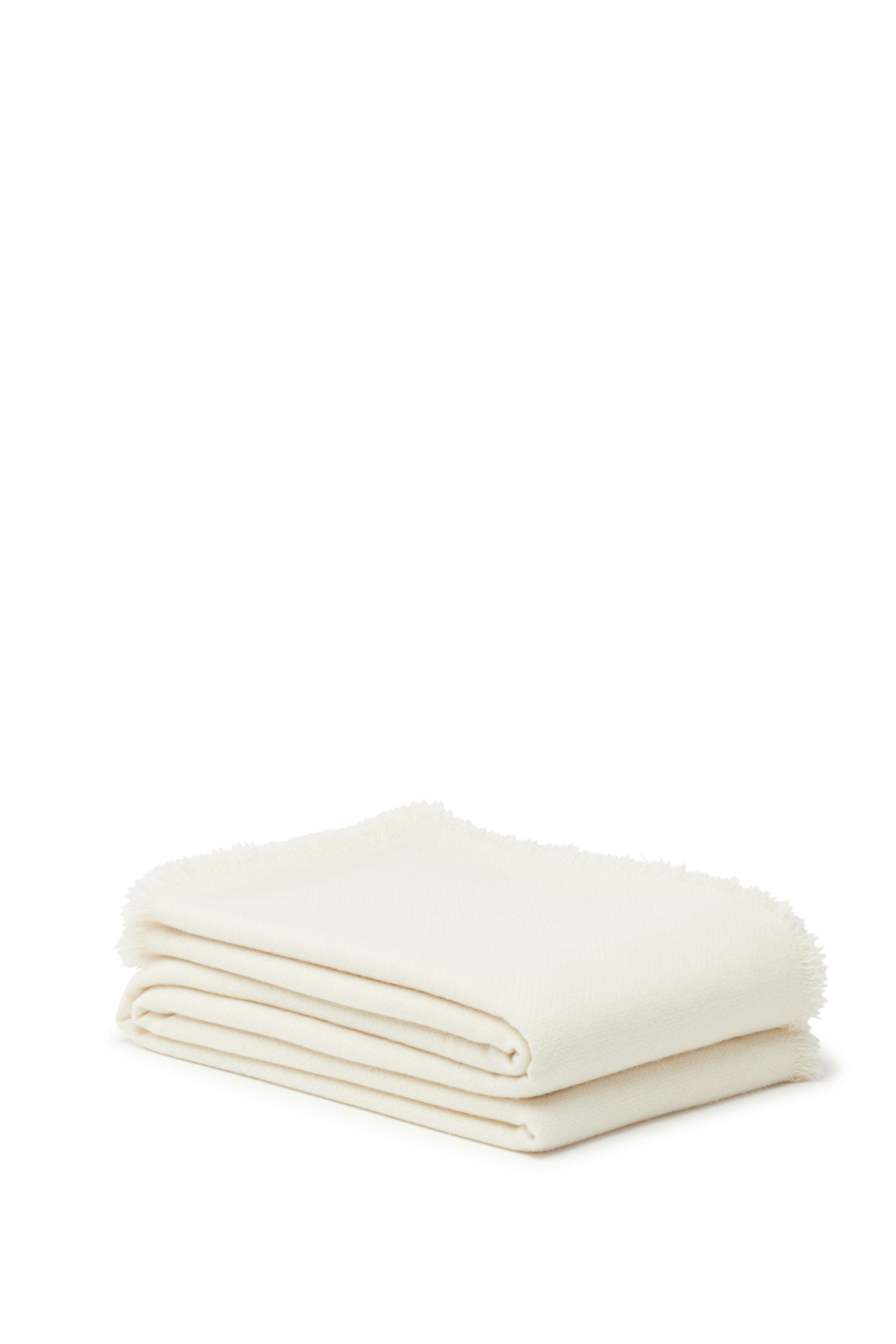 Paul: cashmere blanket - Ecru