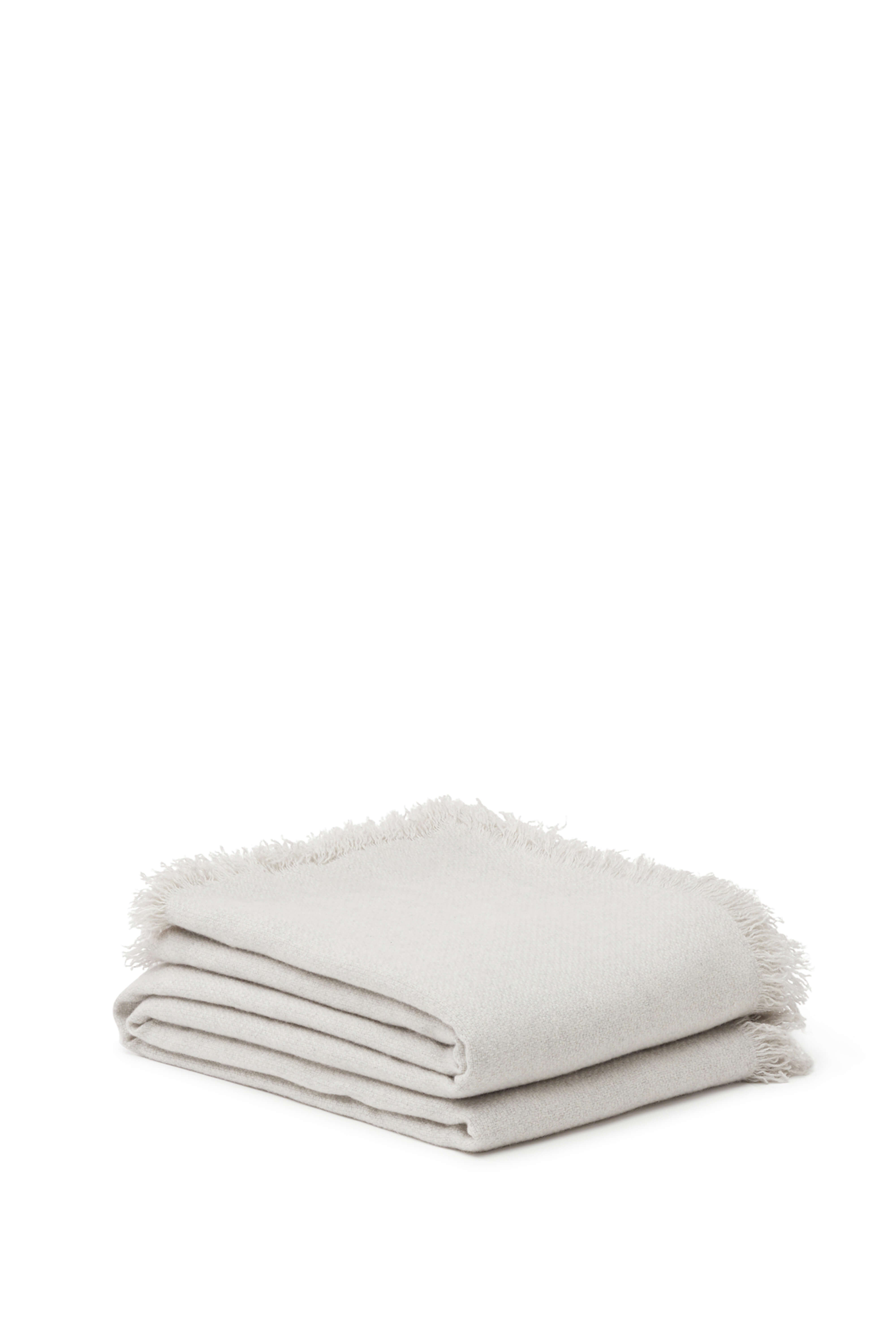 Paul: cashmere blanket - Light Grey