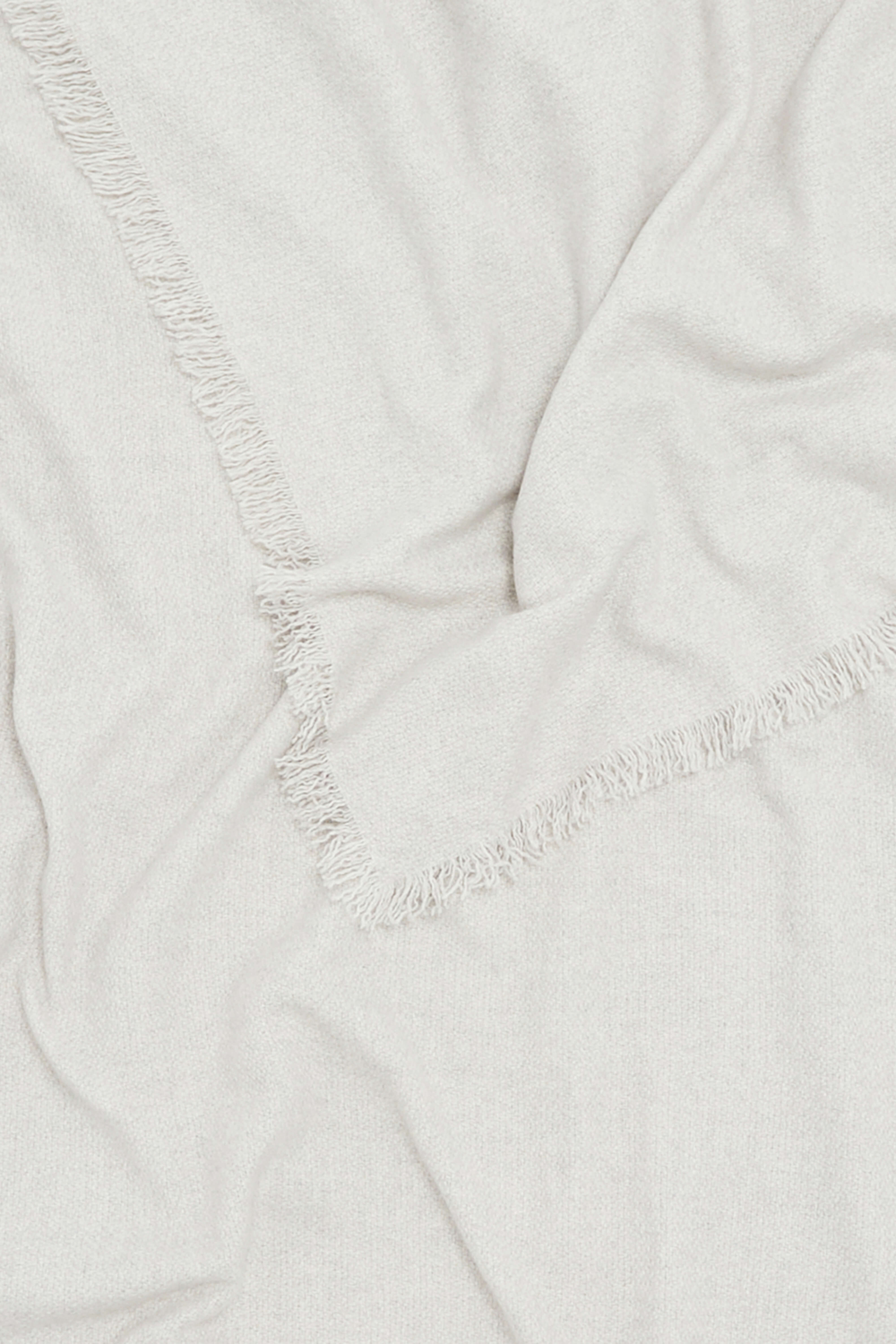 Paul: cashmere blanket - Light Grey